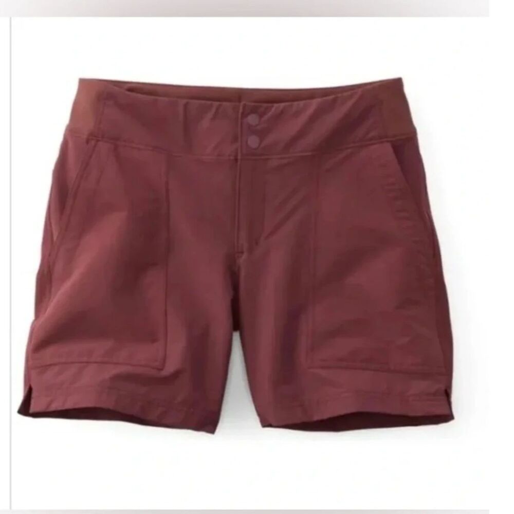 Rei Screeline Cargo Hiking Shorts in Maroon Raisin, Size 8 (D3)